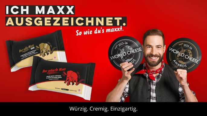World Cheese Awards Medaillen Der scharfe Maxx Der edle Maxx